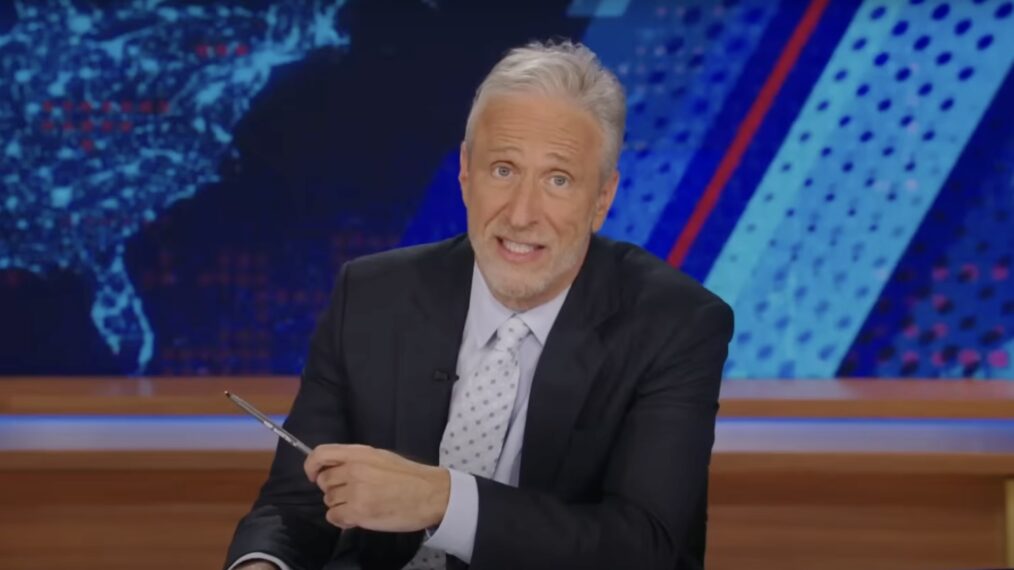 Jon Stewart Slams Trump Over Free Speech & Blames ‘The White Lotus’ for Group War Chat Disaster