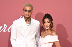Kyle Kuzma and Winnie Harlow attend the amfAR Gala Cannes 2024 - 30th Edition with DraftKings at Hotel du Cap-Eden-Roc on May 23, 2024 in Cap d'Antibes, France.