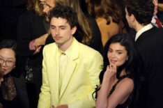 Timothée Chalamet and Kylie Jenner are seen during the 97th Annual Oscars