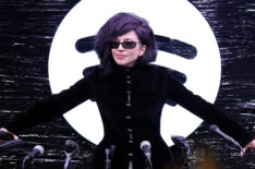 Lady Gaga speaks during the Spotify: Little Monster Press Conference in New York City