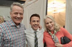 Bryan Cranston, Frankie Muniz, and Jane Kaczmarek behind the scenes of the 'Malcolm in the Middle' revival