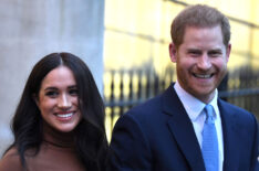 Prince Harry, Duke of Sussex and Meghan, Duchess of Sussex leave after their visit to Canada House in thanks for the warm Canadian hospitality and support they received during their recent stay in Canada, on January 7, 2020 in London, England.