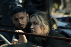 Sean Sagar as Special Agent DeShawn Jackson and Tuuli Narkle as AFP Liaison Officer Constable Evie Cooper — 'NCIS: Sydney' Season 2 Episode 5 'Shucked'