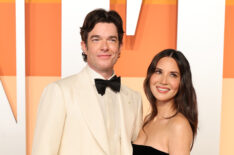 John Mulaney and Olivia Munn attend the 2025 Vanity Fair Oscar Party