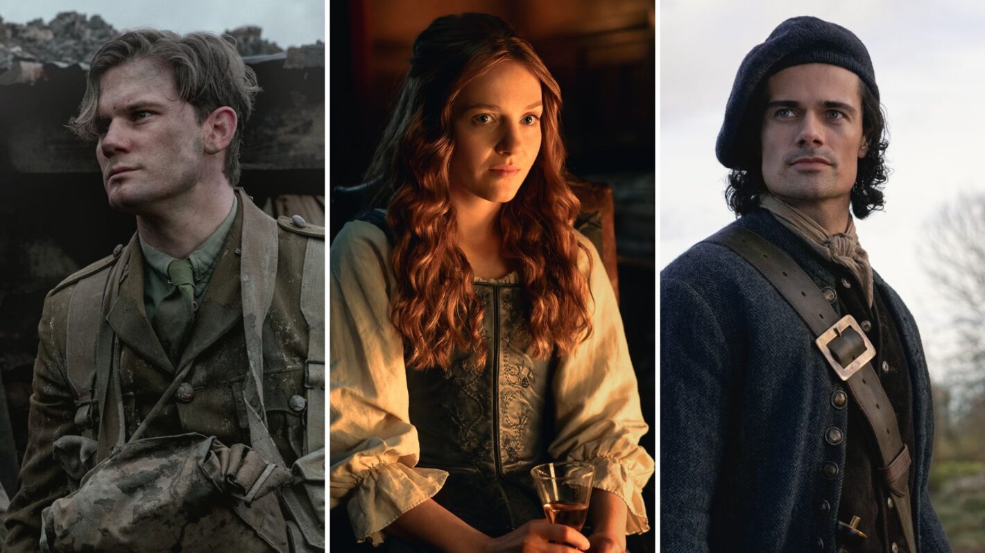 Jeremy Irvine, Harriet Slater, and Jamie Roy for 'Outlander: Blood of My Blood'