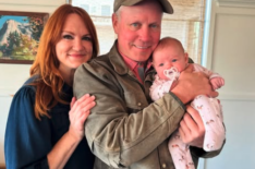 Ree Drummond and her husband with granddaughter