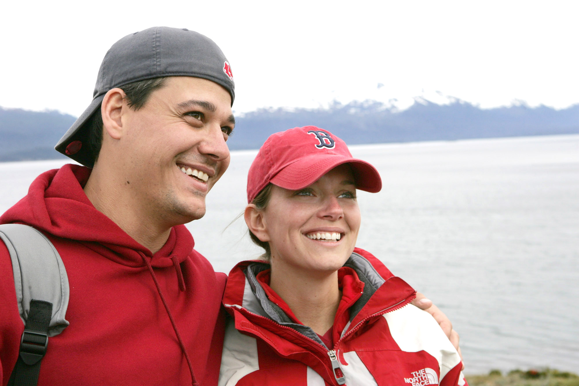 THE AMAZING RACE: ALL-STARS, Rob, Amber, in Puntas Arenas, Chile, 'No Babes on the Race!'