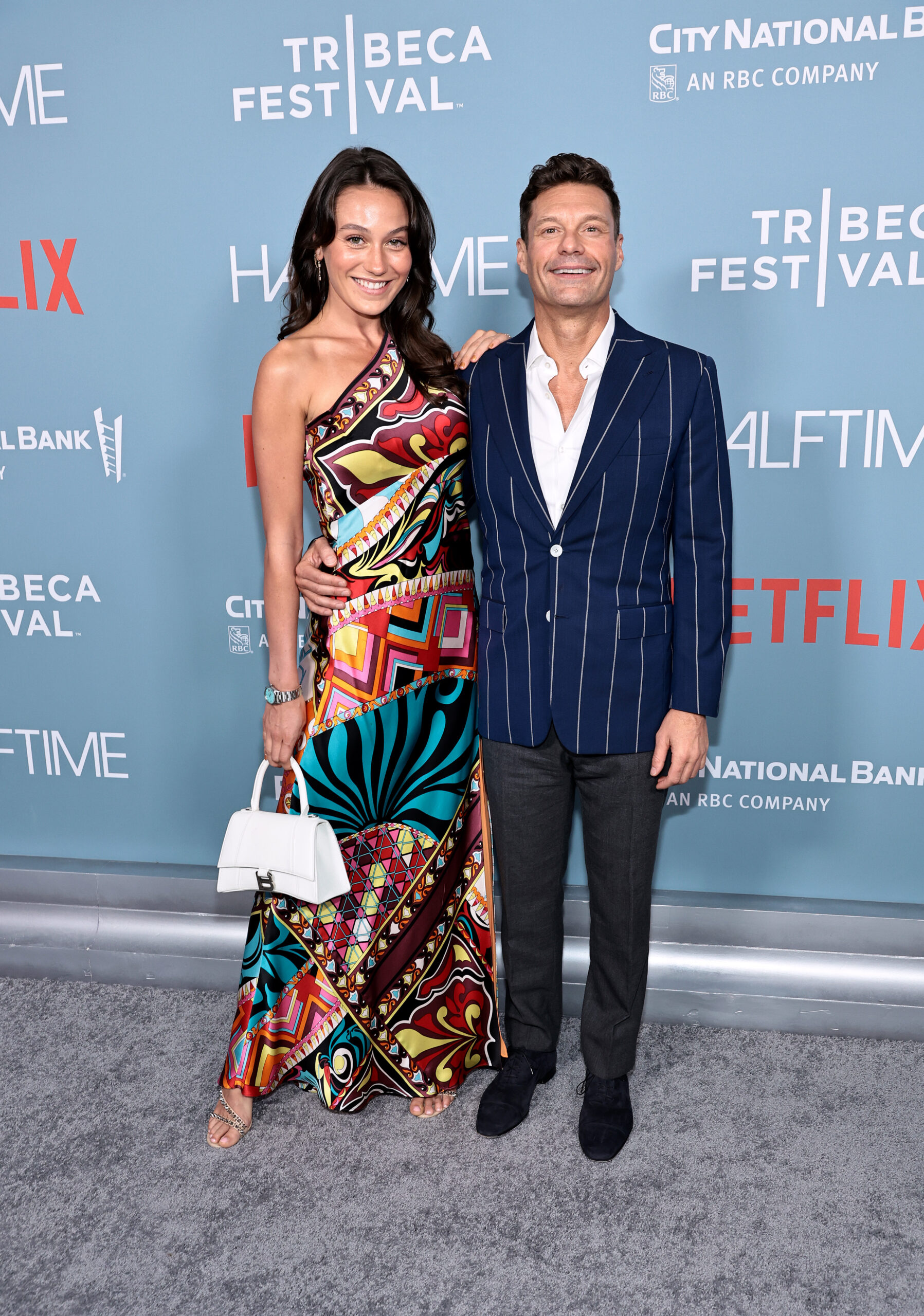 Aubrey Paige Petcosky and Ryan Seacrest attend the 