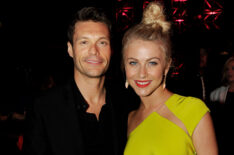 Producer Ryan Seacrest and actress Julianne Hough arrive at the after party for the premiere of Warner Bros. Pictures' 'Rock Of Ages'