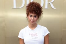 Sofia Wylie attends as Dior and Jean-Michel Othoniel Present J'adore As Seen By Jean-Michel Othoniel at Brooklyn Botanic Gardens on September 07, 2023 in New York City.