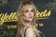 Sophie Thatcher attends the global premiere of Paramount+ with Showtime Original Series 'Yellowjackets' Season 3 at DGA Theater Complex on February 13, 2025 in Los Angeles, California.