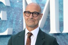 Stanley Tucci attends the UK Premiere of 'The Little Mermaid' at Odeon Luxe Leicester Square on May 15, 2023 in London, England.