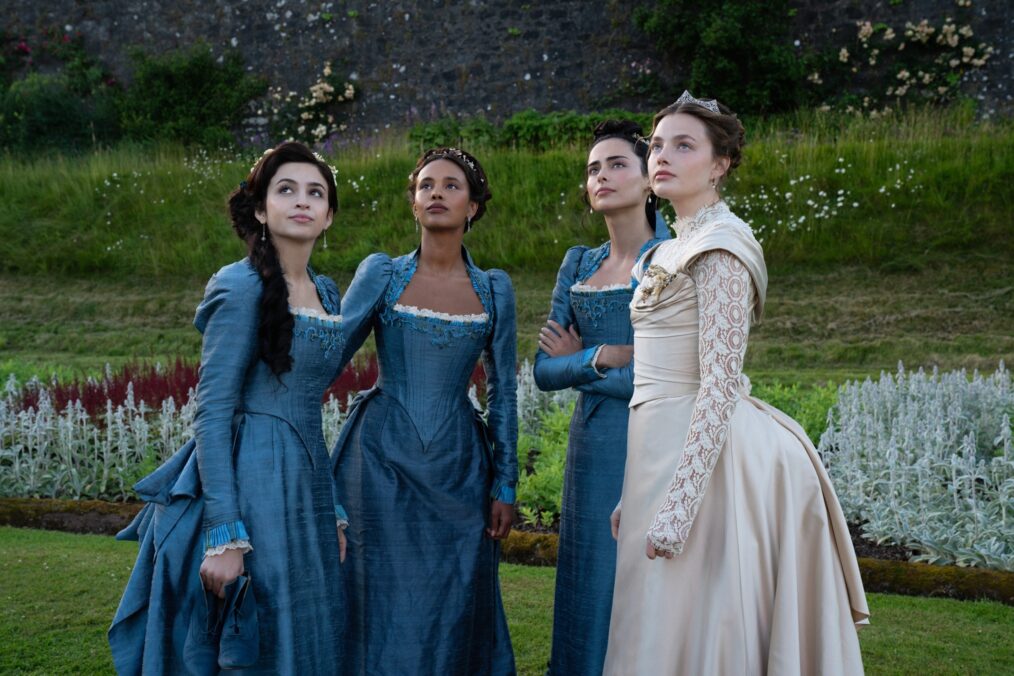 Josie Totah, Alisha Boe, Aubri Ibrag, and Kristine Froseth in 'The Buccaneers' Season 2