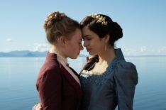 Mia Threapleton and Josie Totah in 'The Buccaneers' Season 2