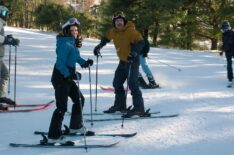 Tina Fey as Kate and Will Forte as Jack skiing in 'The Four Seasons'