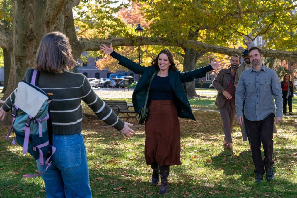 Tina Fey as Kate, Marco Calvani as Claude, Colman Domingo as Danny, and Will Forte as Jack in 'The Four Seasons'