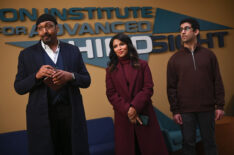 Jesse L. Martin as Alec Mercer, Karen David as Rose Dinshaw, Arash DeMaxi as Rizwan in 'The Irrational' Season 2 finale