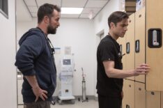 Noah Wyle as Robby and Patrick Ball as Langdon — 'The Pitt' Season 1 Episode 10