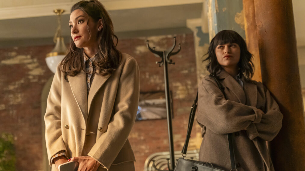 Inga Schlingmann as Dr. Sasha Lubbock and Eve Harlow as Dr. Ingrid Derian — 'Watson' Season 1 Episode 7 