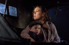 Hyland Goodrich, Erin Krakow in the 'When Calls the Heart' Season 12 finale