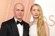 Yura Borisov and Anna Shevchuk attend the 97th Annual Oscars at Dolby Theatre on March 02, 2025 in Hollywood, California.