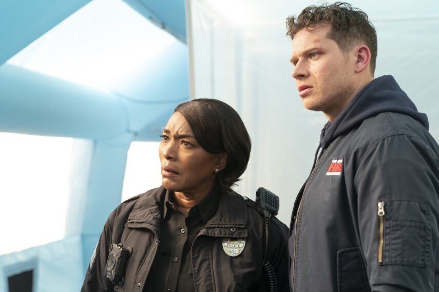 Angela Bassett as Athena, Oliver Stark as Buck — '9-1-1' Season 8 Episode 14 