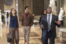Corinne Massiah as May, Elijah M. Cooper as Harry, and Angela Bassett as Athena, and Henry Noble — '9-1-1' Season 8 Episode 16 'The Last Alarm'