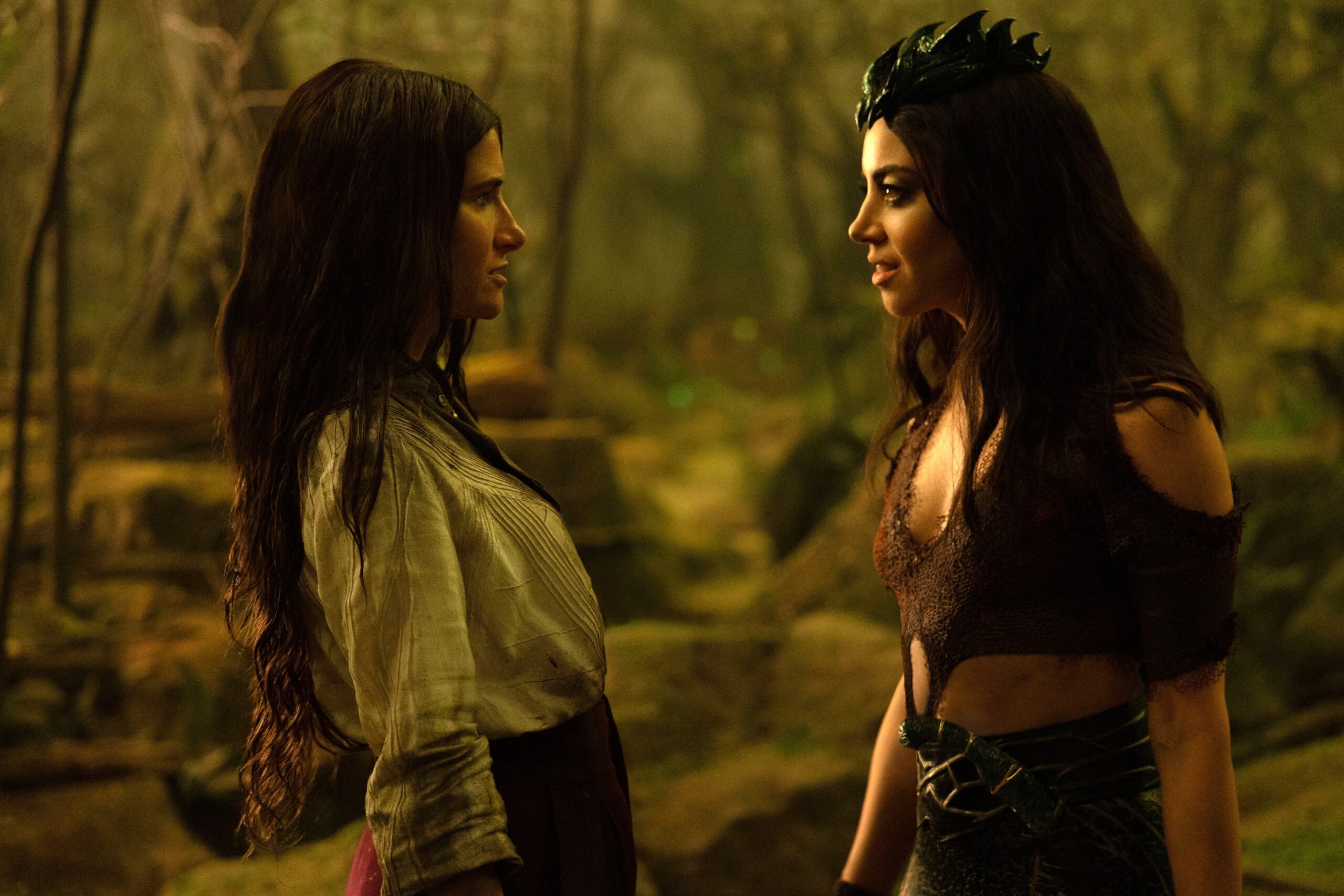 Kathryn Hahn and Aubrey Plaza as Agatha and Rio in 'Agatha All Along'