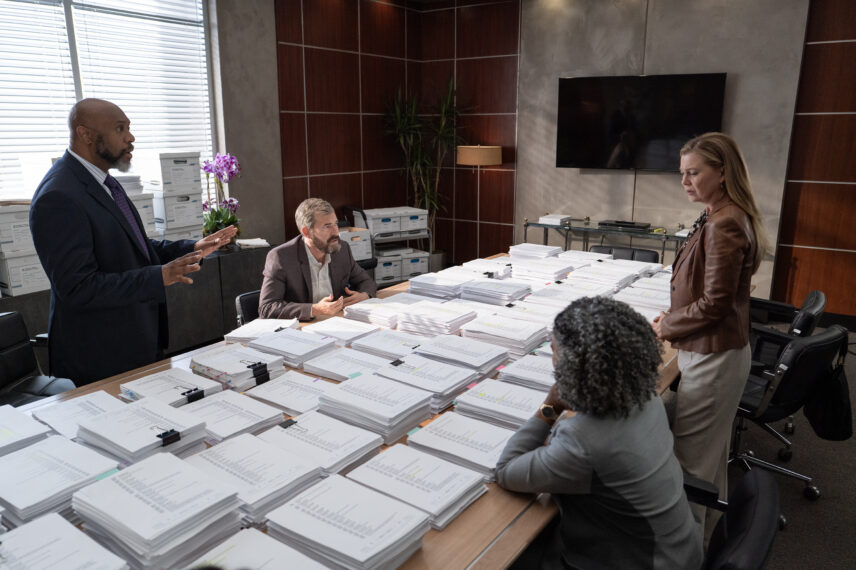 GOOD AMERICAN FAMILY - “Blood on Her Hands” - With the world watching, Natalia and the Barnetts face off in the court of law and the court of public opinion.  (Disney/Ser Baffo)DEREK WEBSTER, MARK DUPLASS, ELLEN POMPEO