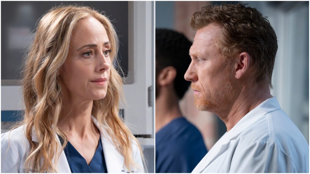 Kim Raver and Kevin McKidd in Grey's Anatomy