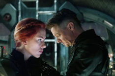 Scarlett Johansson as Natasha Romanoff / Black Widow, Jeremy Renner as Clint Barton / Hawkeye