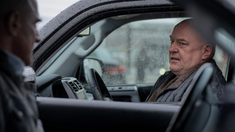 Christopher Meloni as Det. Elliot Stabler, Dean Norris as Randall Stabler in Law & Order: Organized Crime