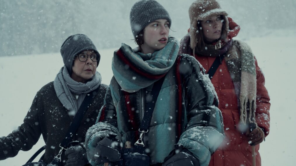 Molly De Leon, King Princess, and Annie Murphy in Nine Perfect Strangers