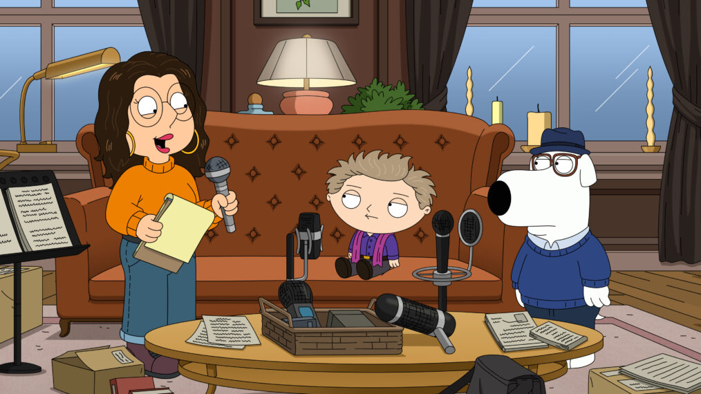 FAMILY GUY: Peter presents parodies of three Hulu shows: "Only Murders in the Building", "The Dropout", and "The Bear" in the all-new “A Real Who’s Hulu” episode of FAMILY GUY airing Sunday, April 27 (9:30-10:00 PM ET/PT) on FOX. FAMILY GUY © 2025 by 20th Television