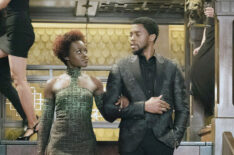 Lupita Nyong'o, Chadwick Boseman in Black Panther