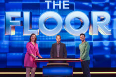 Rob Lowe with contestants in the “Conquer the Floor” episode of The Floor