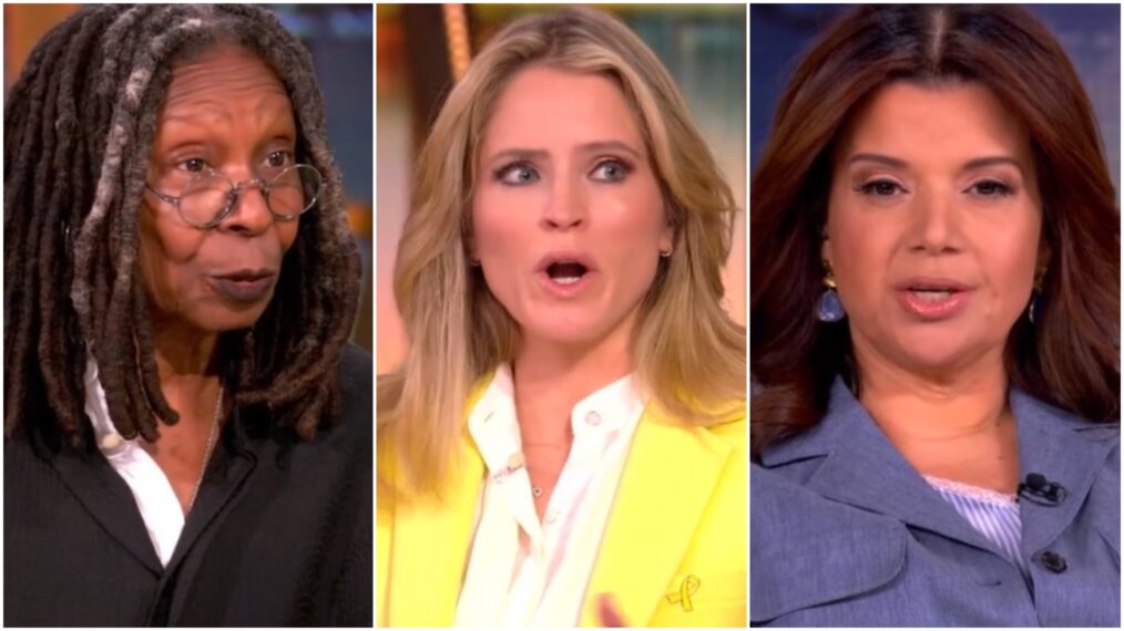 Whoopi Goldberg, Sara Haines, and Ana Navarro on The View