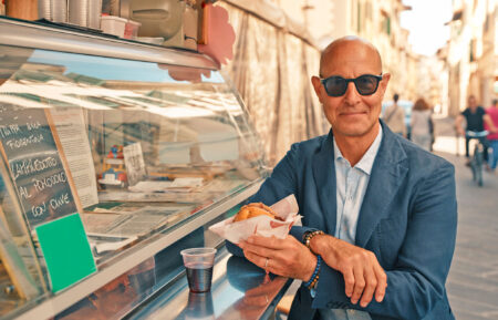 Stanley Tucci revels in the artistry of the food in the picturesque Tuscan region. He tries lampredotto while in Florence in Tucci In Italy.