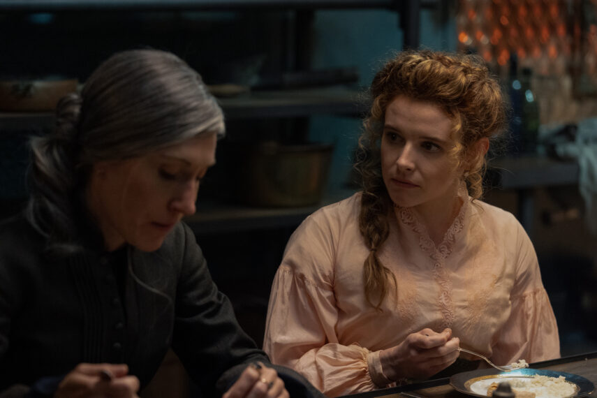 Celine Menville as Loti, Georgia Flood as Humility in 'Nautilus'