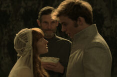 Stef Dawson and Sam Claflin in 'The Hunger Games: Mockingjay — Part 1'
