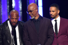 Marlon Wayans, Damon Wayans, and Damon Wayans Jr. accept the NAACP Awards Hall of Fame award
