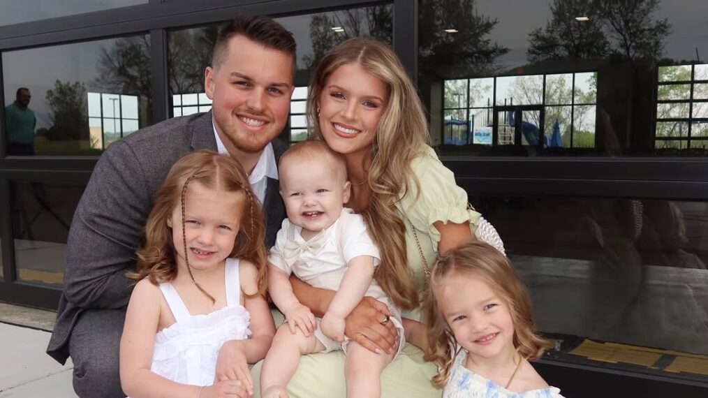 Josie Bates, Kelton Balka, and their Kids