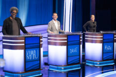 W. Kamau Bell, Dave Friedberg, and Robin Thede in the 'Celebrity Jeopardy!' Season 3 finale