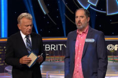 Pat Sajak and Brendan Hunt on 'Celebrity Wheel of Fortune'