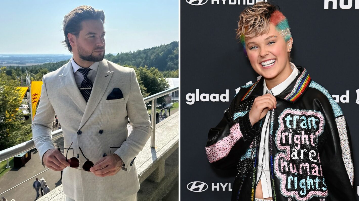 Chris Hughes and JoJo Siwa