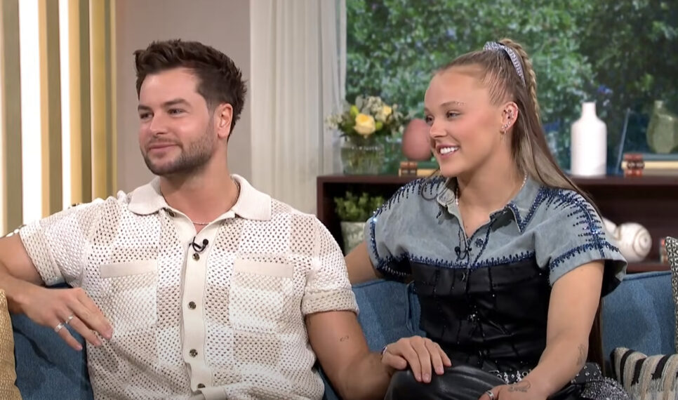 Chris Hughes and JoJo Siwa on the April 28 episode of 'This Morning'