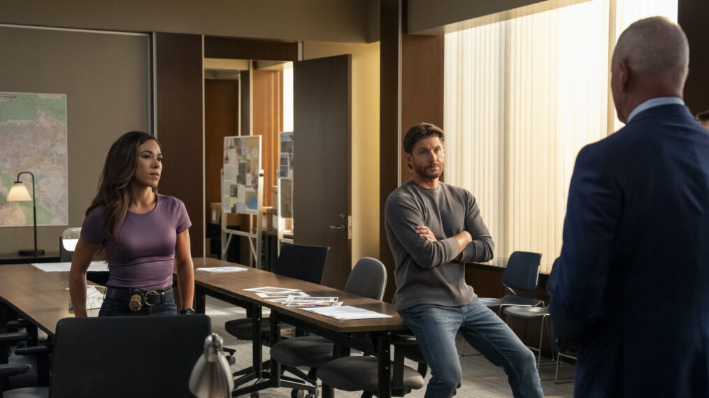 Mark Meachum (Jensen Ackles) and Amber Oliveras (Jessica Camacho) — 'Countdown'