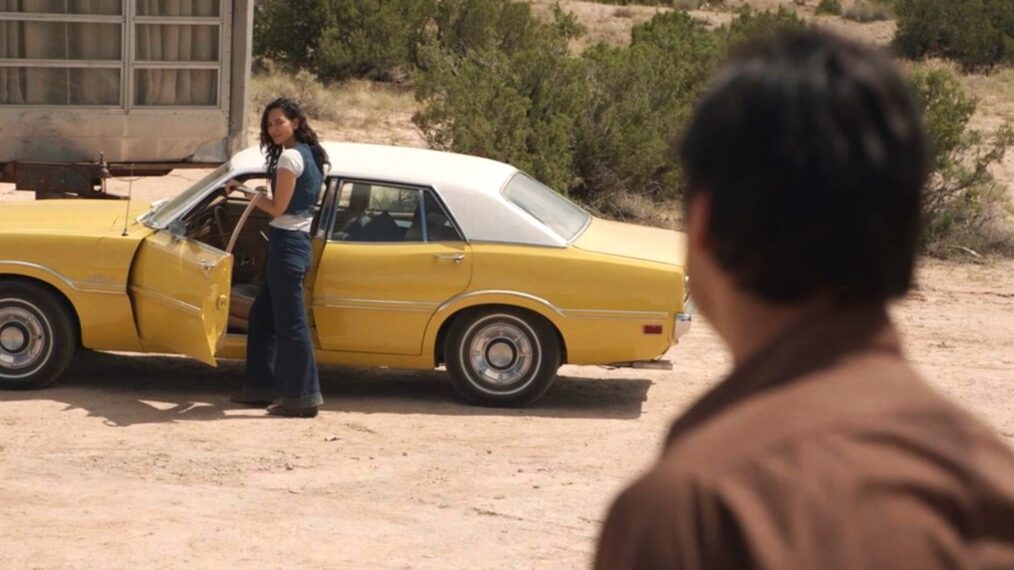 Jessica Matten and Kiowa Gordon in 'Dark Winds' Season 3