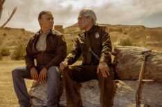 Zahn McClarnon and Joseph Runningfox in 'Dark Winds' Season 3