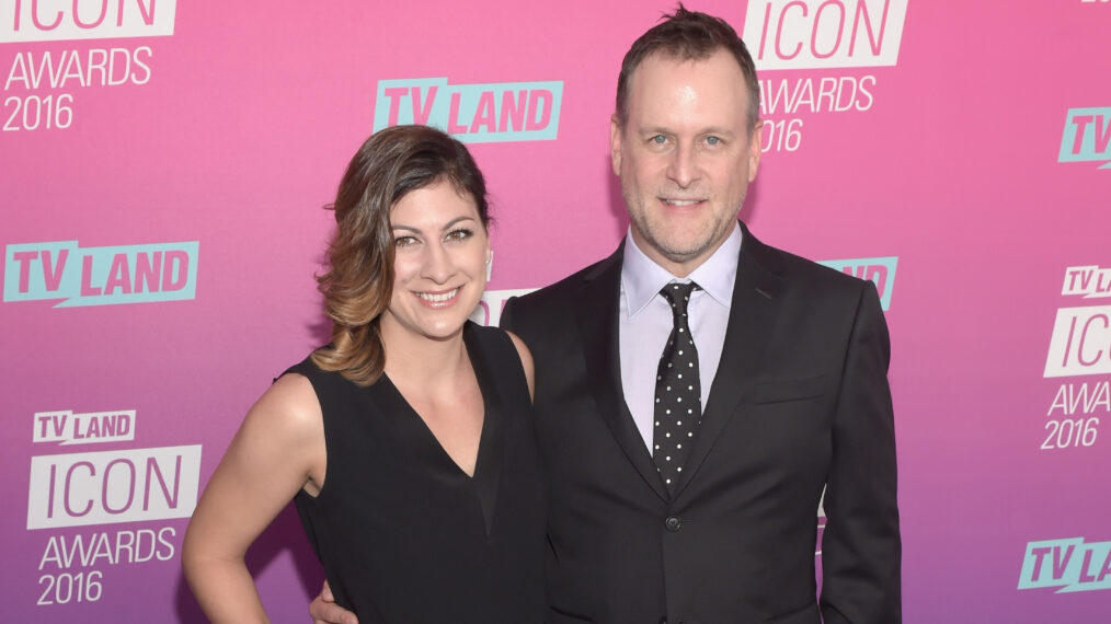 Melissa Bring and actor Dave Coulier attend 2016 TV Land Icon Awards